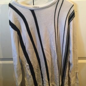 Comfortable striped crewneck sweater
